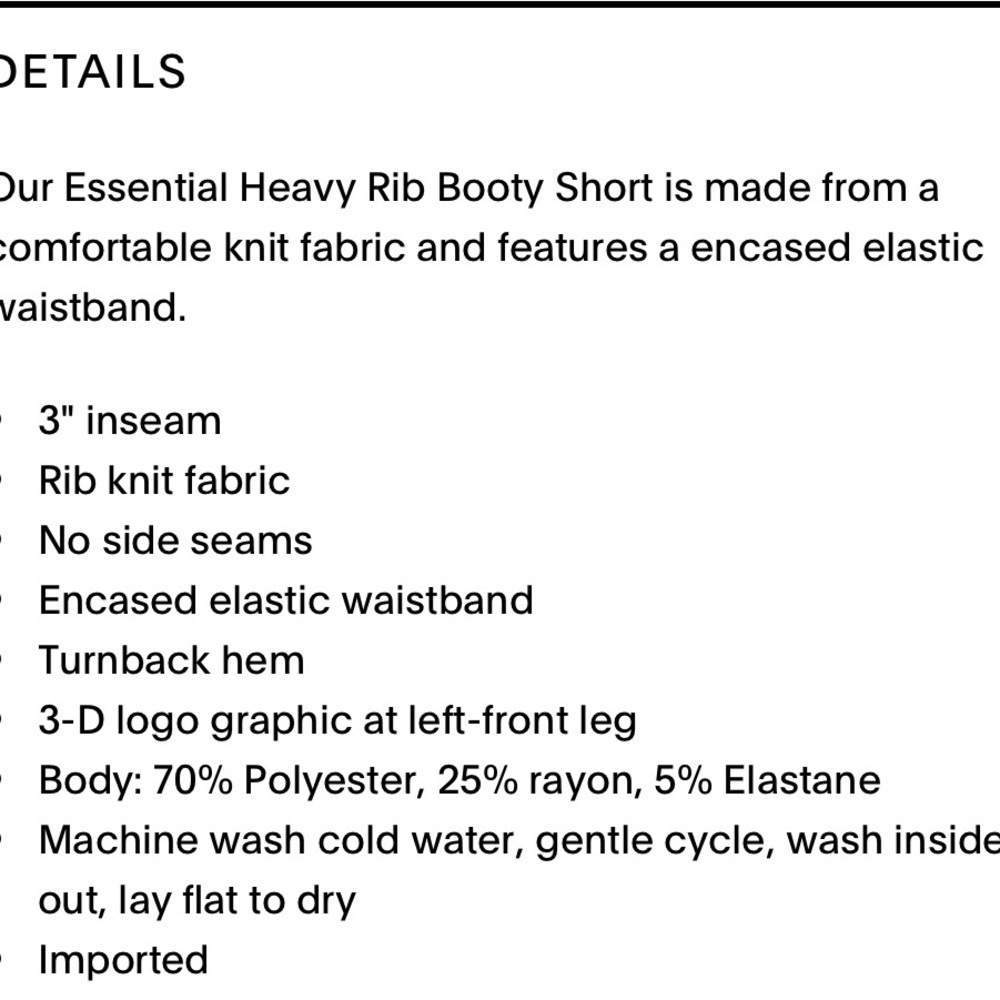 Savage x Fenty Essential Heavy Rib Square Neck Tank and Booty Shorts Set NWT - Picture 15 of 16